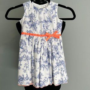 Carter's 3T blue & white dress
